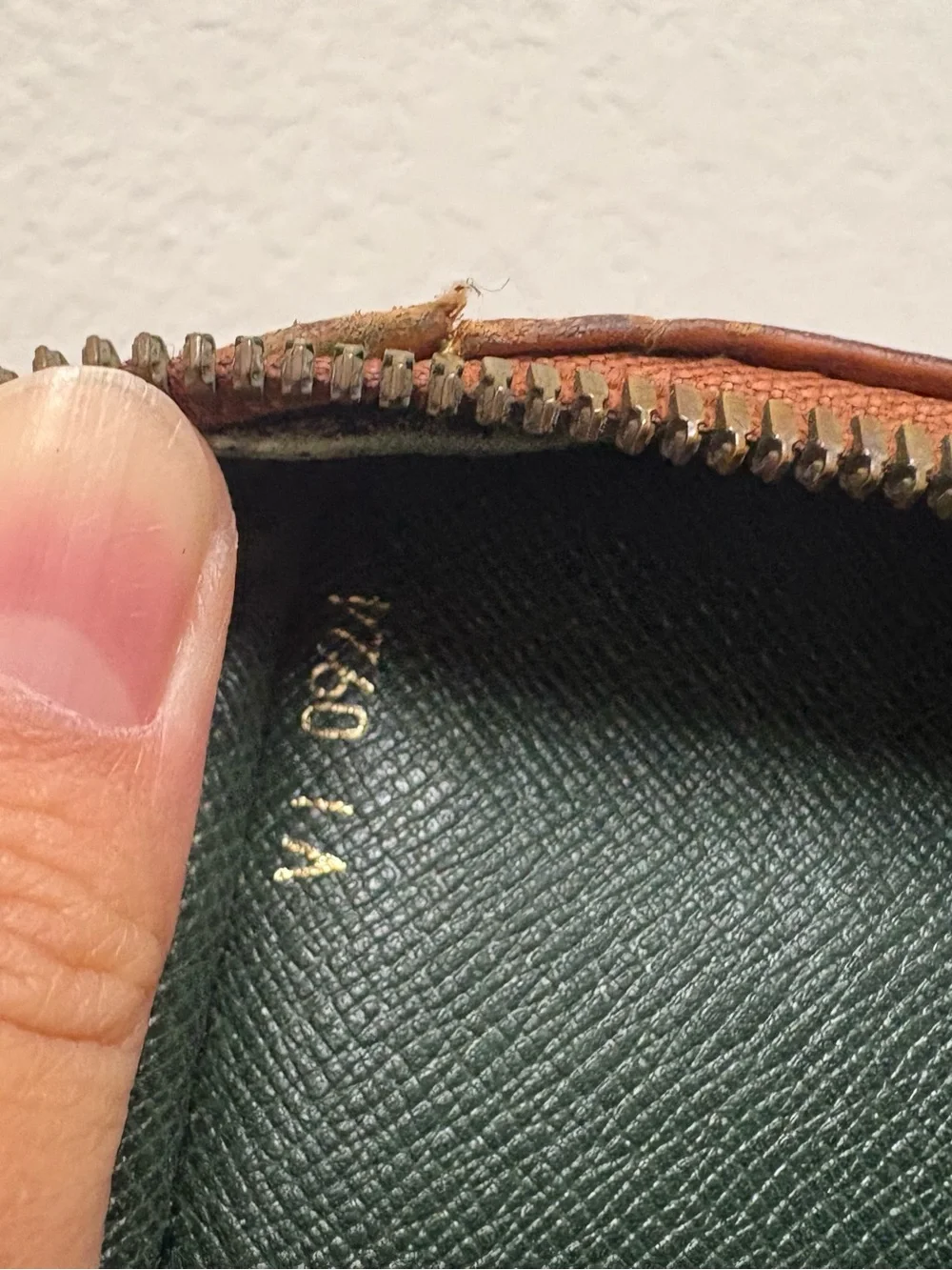 Louis Vuitton Porte Documents Voyage Brown Epi Handbag